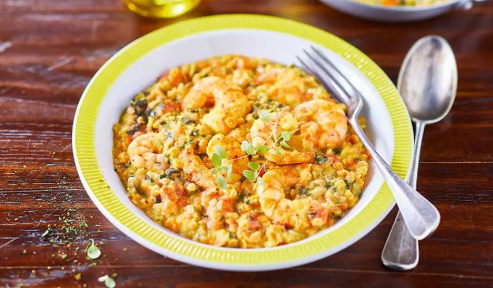 Picard Crevettes à l'indienne, lentilles corail, légumes* Gamme Plus D'Équilibre|Produits Nutri-Score A