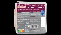 Picard Crevettes nordiques cuites décortiquées MSC* Fruits De Mer Bio Et Labellisés|Crevettes, Langoustes, Autres Crustacés