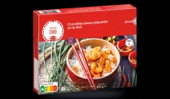 Picard Crevettes sauce piquante et riz thaï* Produits Nutri-Score A|1 Part