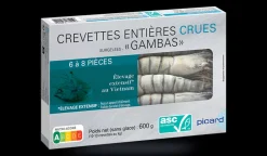 Picard Crevettes tropicales crues "Gambas" 6-8 p. ASC* Fruits De Mer Bio Et Labellisés|Crevettes, Langoustes, Autres Crustacés