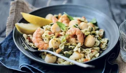Picard Crevettes,Saint-Jacques, petites pâtes aux légumes* Produits Nutri-Score A|Poissons, Fruits De Mer Cuisinés