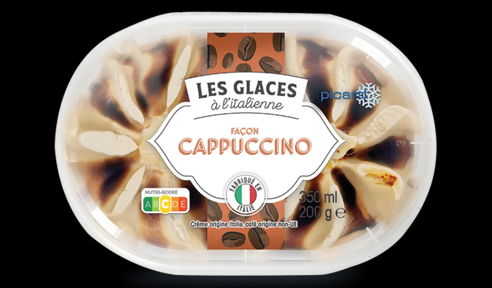 Picard Crème glacée façon cappuccino à l'italienne* Glaces À L'Italienne|Café Et Autres Parfums Gourmands