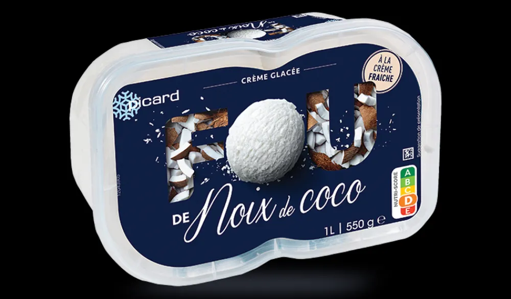 Picard Crème glacée Fou de noix de coco* Crèmes Glacées|Fruits Exotiques