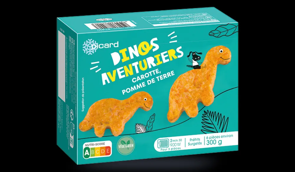 Picard Dinos aventuriers, carotte, pomme de terre*Enfant Légumes Enfants