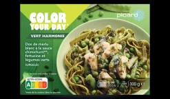 Picard Dos de merlu sce chimichurri, légumes verts* Poissons, Fruits De Mer Cuisinés
