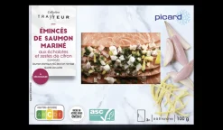 Picard Emincés saumon mariné aux échalotes, zestes citron* Poissons Marinés, Fumés, Cuisinés|Saumon Et Truite