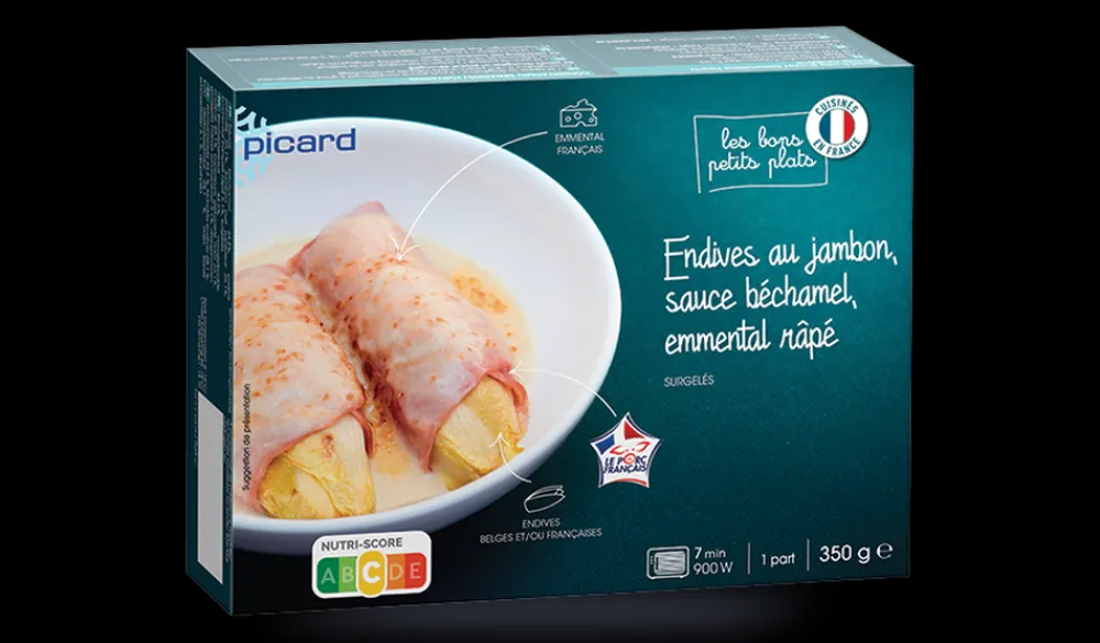 Picard Endives au jambon* Viandes, Volailles Cuisinées