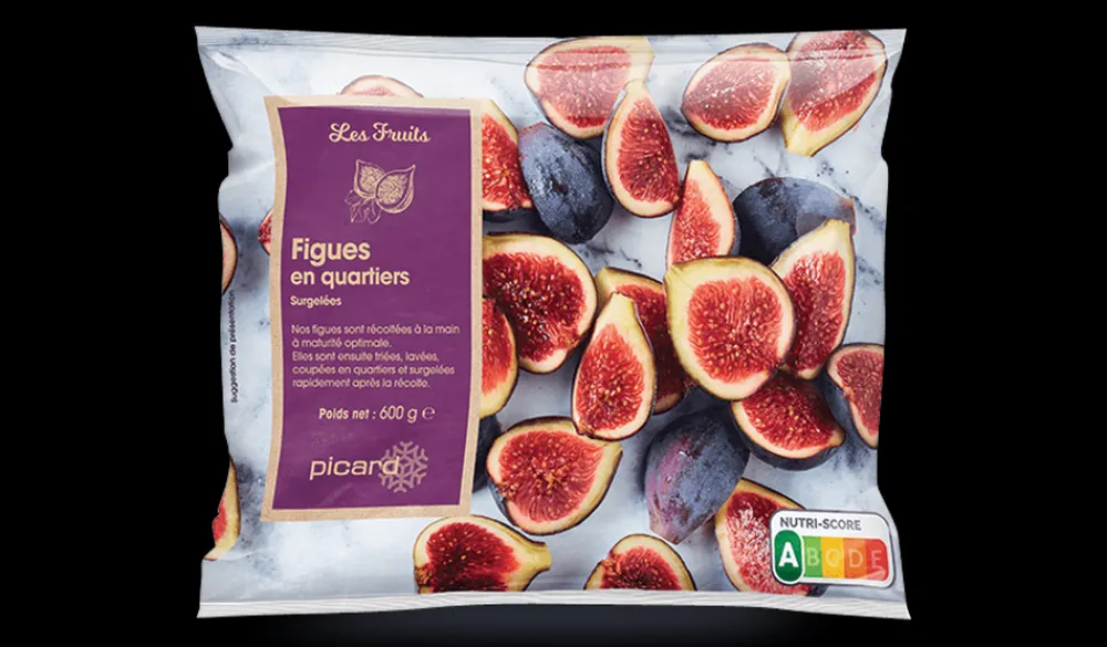 Picard Figues en quartiers, Turquie* Produits Nutri-Score A|Sans Sel Ajouté
