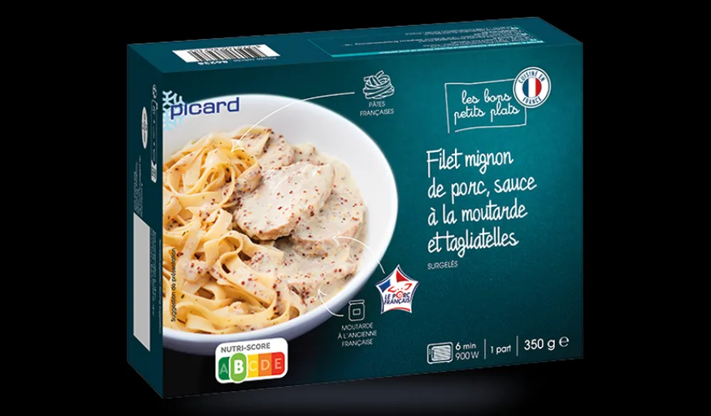 Picard Filet mignon de porc, sauce à la moutarde* Produits Nutri-Score B|Viandes, Volailles Cuisinées