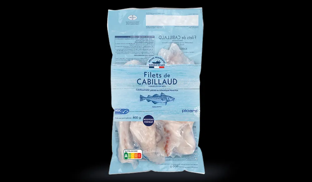 Picard Filets de cabillaud MSC, Pêche française* Poissons Bio Et Labellisés