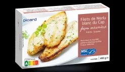 Picard Filets de merlu blanc du Cap façon meunière* Produits Nutri-Score A|Poissons Panés, Meunières