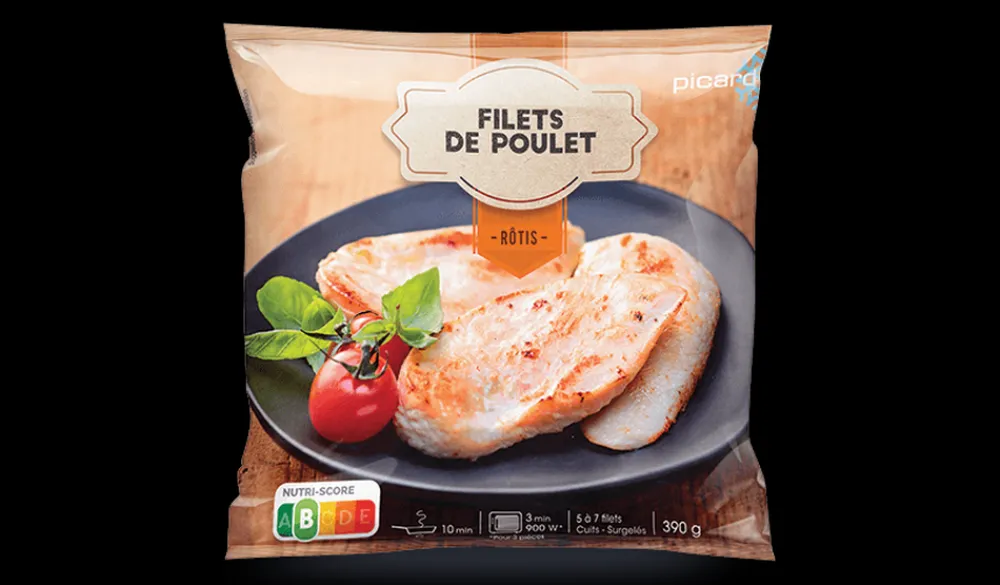 Picard Filets de poulet rôtis* Produits Nutri-Score B|Poulet Et Dinde
