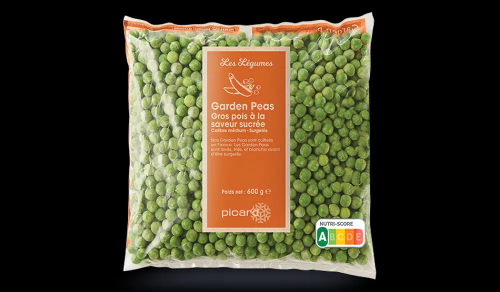 Picard Garden peas, France ou Espagne* Produits Nutri-Score A|Sans Sel Ajouté