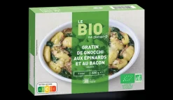 Picard Gratin de gnocchi aux épinards et au bacon bio*Enfant Plats Spécial Enfants|Plats Cuisinés Bio Et Labellisés