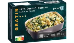 Picard Gratin de pâte, épinard, poireau et sauce au comté* Gratins