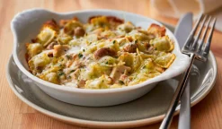Picard Gratin de ravioles au poulet et aux champignons* Gratins, Parmentiers, Lasagnes