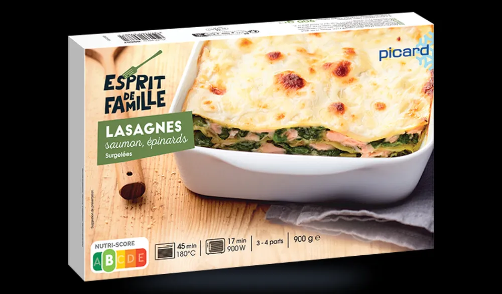Picard Lasagnes au saumon et aux épinards*Enfant Produits Nutri-Score B|Plats Spécial Enfants