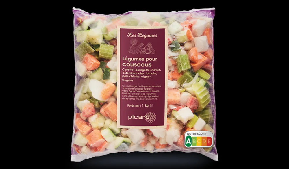 Picard Légumes pour couscous* Produits Nutri-Score A|Sans Sel Ajouté