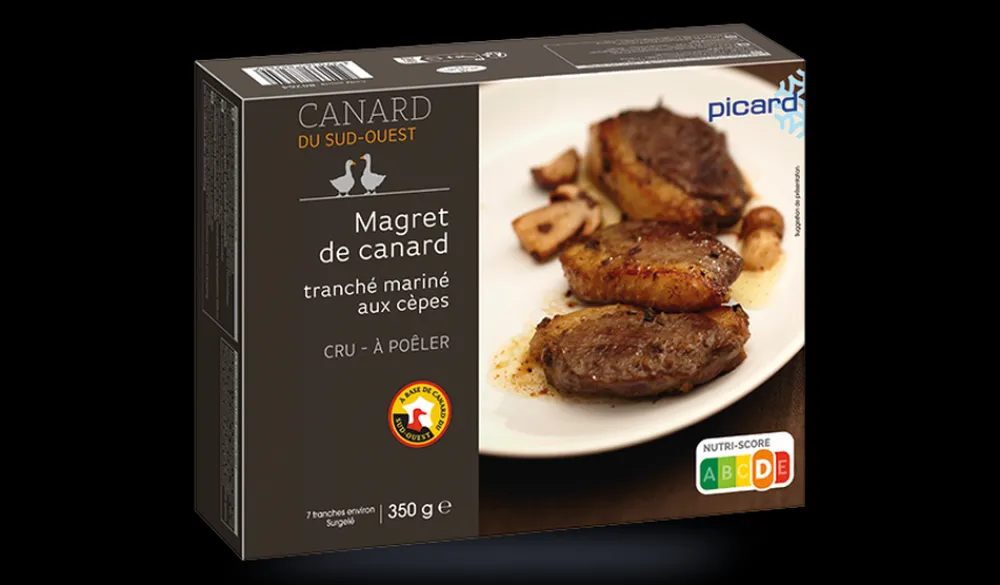Picard Magret de canard tranché mariné aux cèpes* Canard