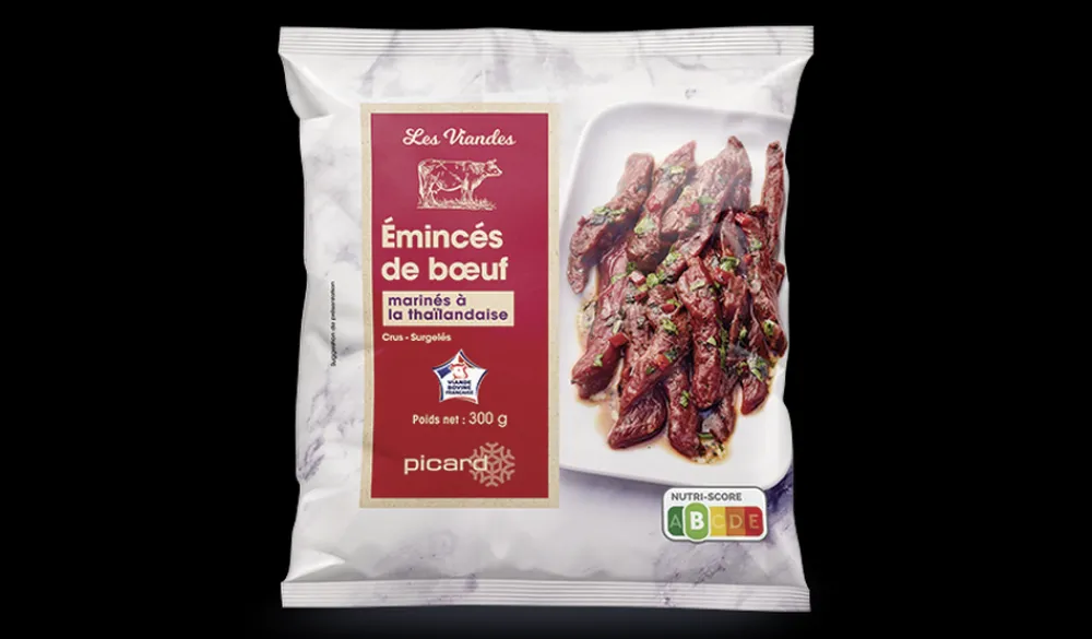 Picard Émincés de bœuf à la sauce thaï* Viandes Cuisinées|Boeuf