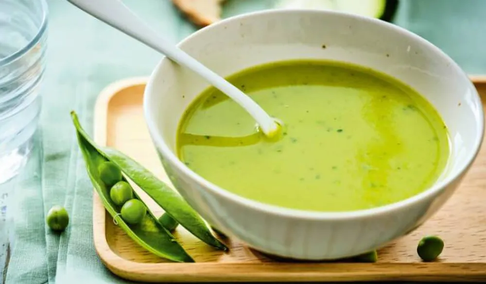 Picard Mini so soupe petit pois, courgette, coco, curry* Produits Nutri-Score B|Vegan