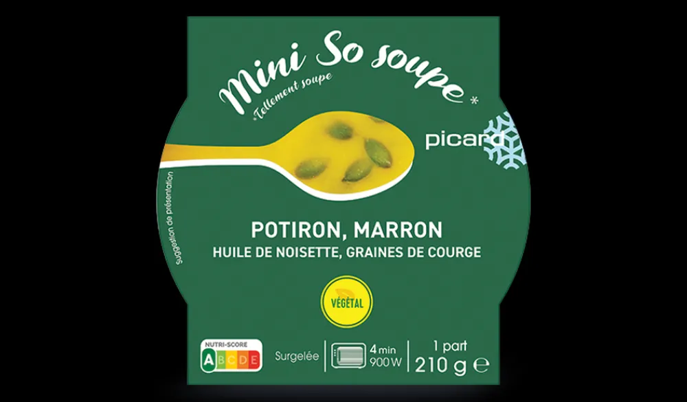 Picard Mini so soupe potiron, marron, huile de noisette* Soupes, Potages Et Veloutés