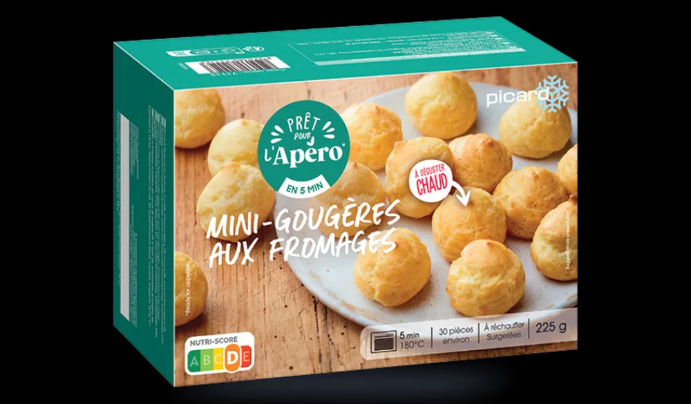 Picard Mini-gougères au fromage, 30 pièces environ* Apéritifs Chauds