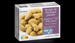 Picard Moules du Pacifique panées ASC* Fruits De Mer Cuisinés Et Panés|Moules Et Autres Mollusques