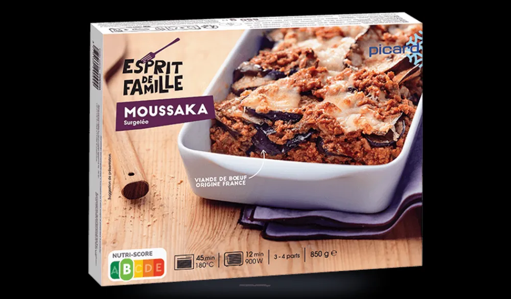 Picard Moussaka* Produits Nutri-Score B|Gratins, Parmentiers, Lasagnes