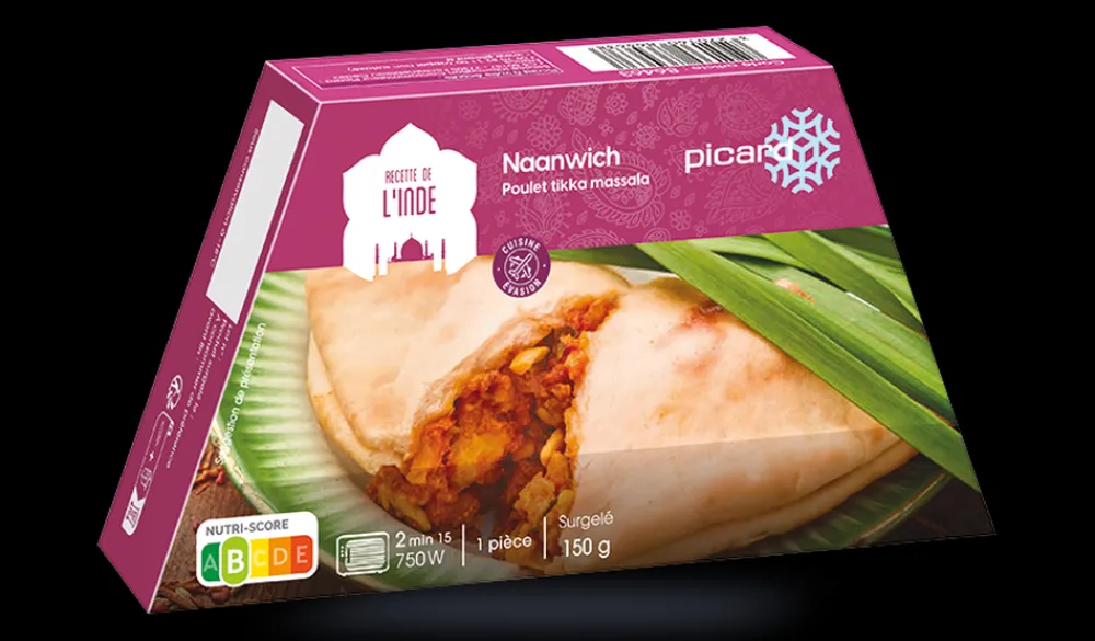 Picard Naanwich poulet tikka massala* 1 Part|Plats Cuisinés