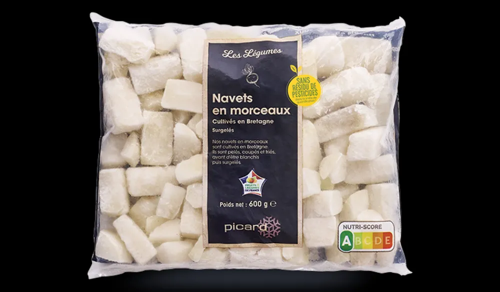 Picard Navets en morceaux sans résidu pesticides, France* Potirons, Navets, Potimarrons
