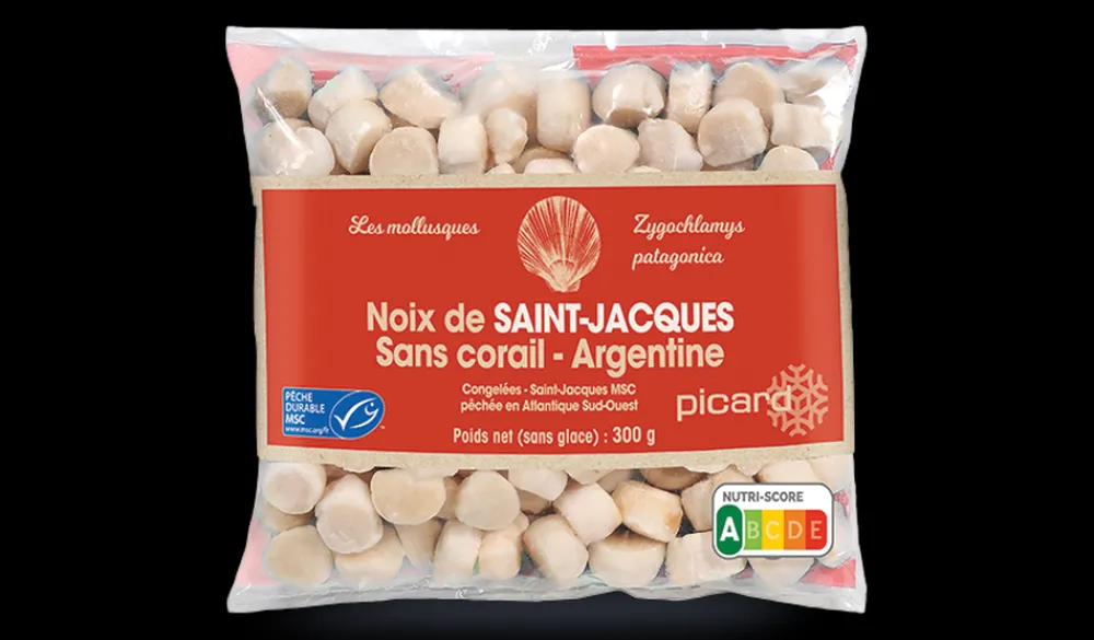 Picard Noix de Saint-Jacques Argentine MSC* Produits Nutri-Score A|Fruits De Mer Bio Et Labellisés