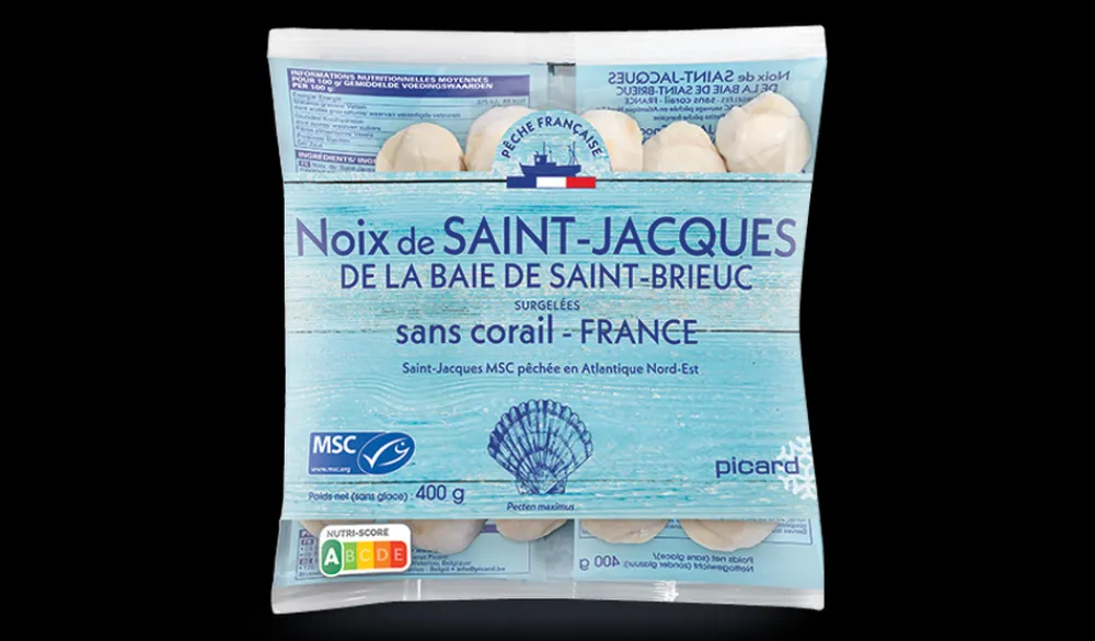 Picard Noix de St-Jacques MSC de la Baie de St-Brieuc* Fruits De Mer Bio Et Labellisés|Saint-Jacques