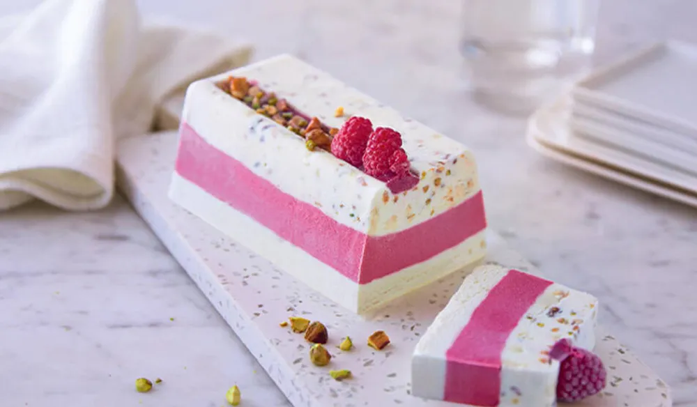 Picard Nougat glacé framboise* Desserts De Fêtes|Desserts Glacés À Partager