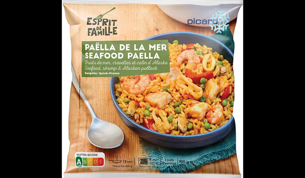 Picard Paëlla de la mer colin d'Alaska, crevettes* Poissons, Fruits De Mer Cuisinés