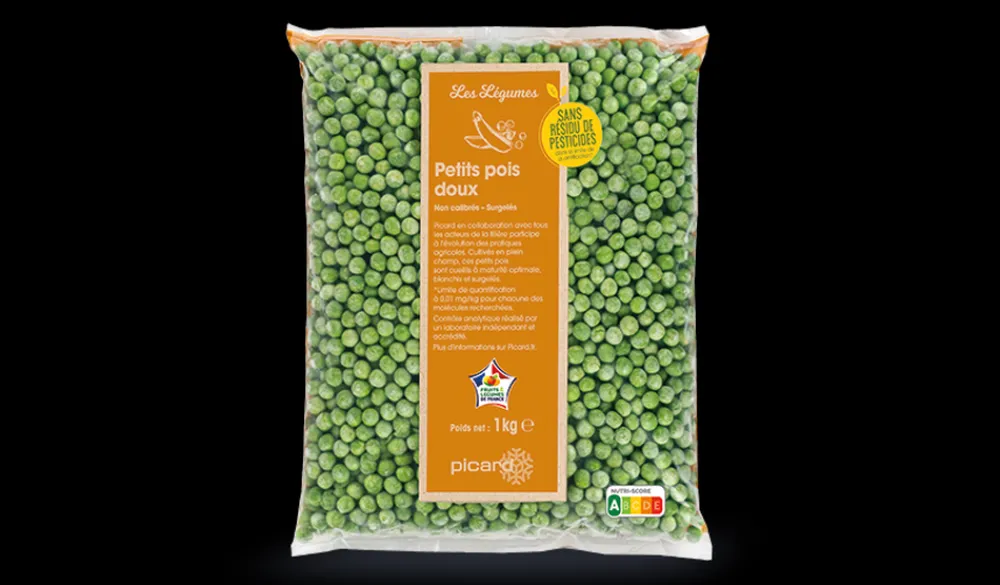Picard Petits pois doux sans résidu de pesticides* Produits Nutri-Score A|Petits Pois, Carottes
