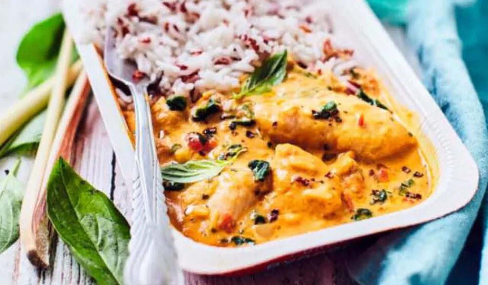 Picard Poulet au curry et au lait de coco, duo de riz* Produits Nutri-Score B|Viandes, Volailles Cuisinées