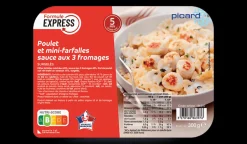 Picard Poulet et mini-farfalles sauce aux 3 fromages*Enfant Produits Nutri-Score B|Plats Spécial Enfants