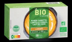 Picard Purée de carotte-lentille corail-lait de coco bio* Produits Nutri-Score A|Végétarien