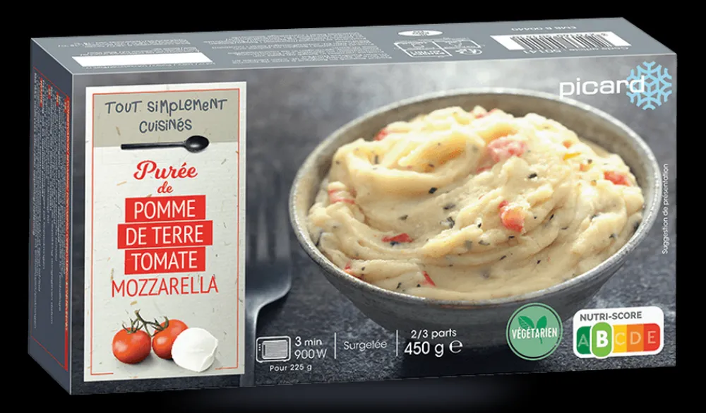 Picard Purée de pomme de terre à la tomate et à la mozzarella*Enfant Produits Nutri-Score B|Végétarien