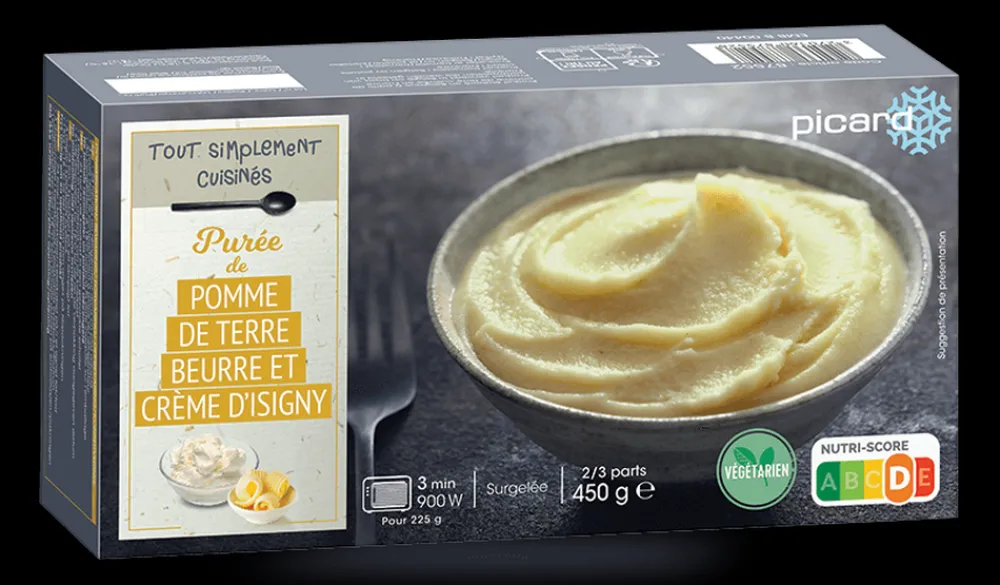 Picard Purée de pomme de terre au beurre et à la crème d'Isigny*Enfant Végétarien|Légumes Enfants