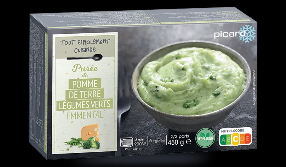 Picard Purée de pomme de terre, légumes verts, emmental*Enfant Végétarien|Légumes Enfants