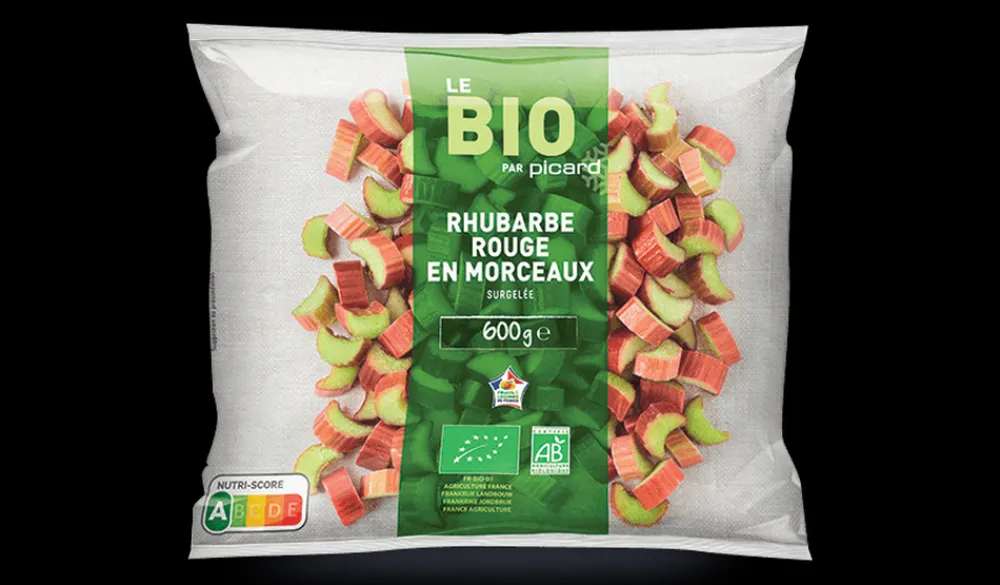 Picard Rhubarbe rouge en morceaux bio, France* Fruits Bio