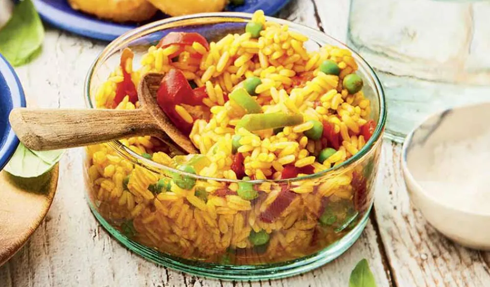 Picard Riz cuisiné à l'espagnole (poivrons, petits pois)*Enfant Produits Nutri-Score B|Riz, Pâtes