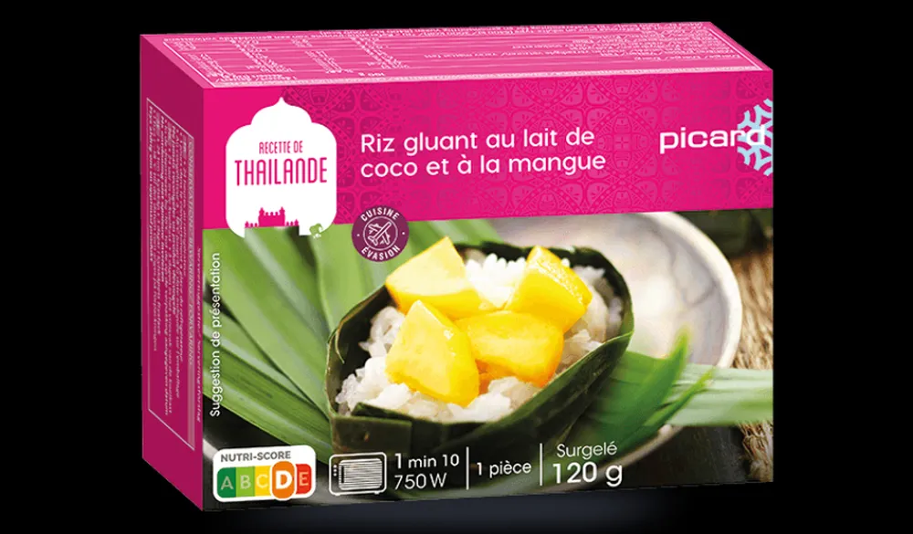Picard Riz gluant au lait de coco et à la mangue* 2 Parts|Desserts Du Monde