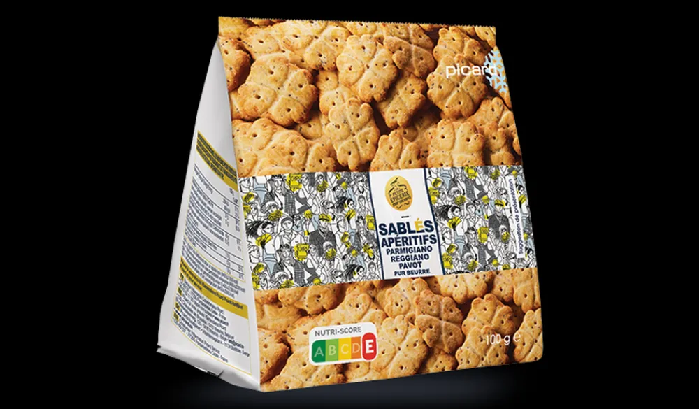 Picard Sablés apéritifs Parmigiano Reggiano pavot* Gâteaux Apéritif