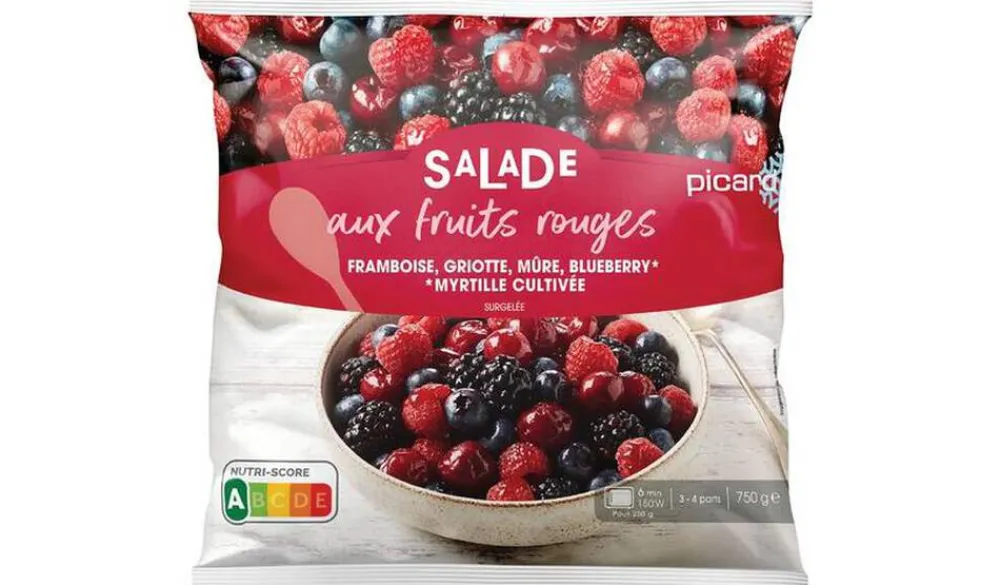 Picard Salade de fruits rouges* Produits Nutri-Score A|Fruits Rouges
