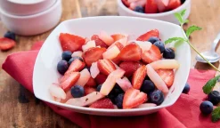 Picard Salade de fruits rouges et pêches blanches* Salades De Fruits
