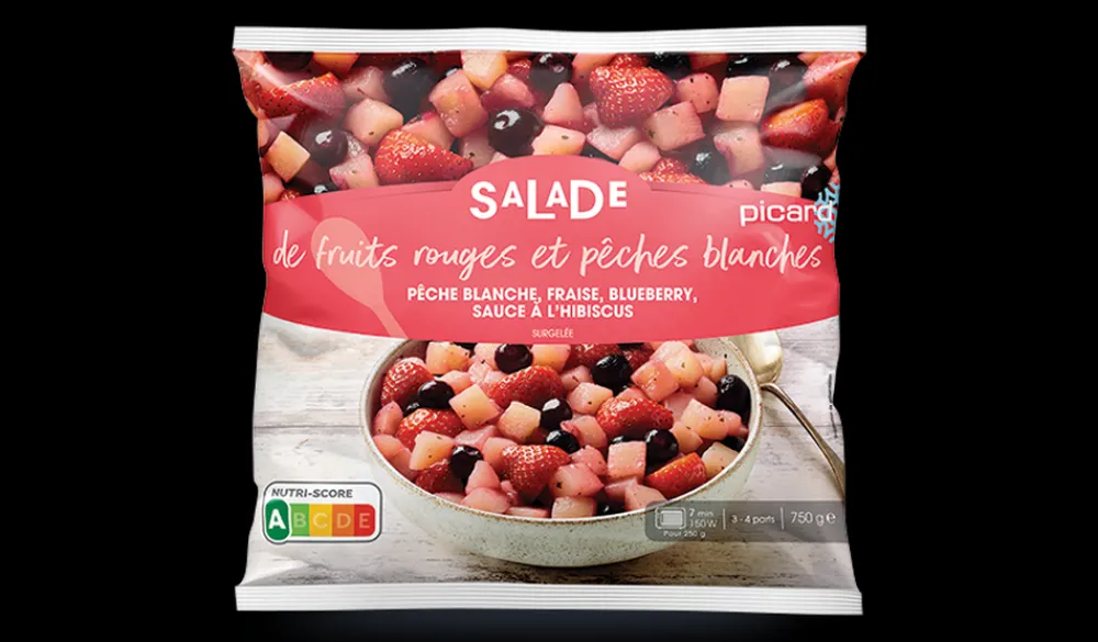 Picard Salade de fruits rouges et pêches blanches* Salades De Fruits