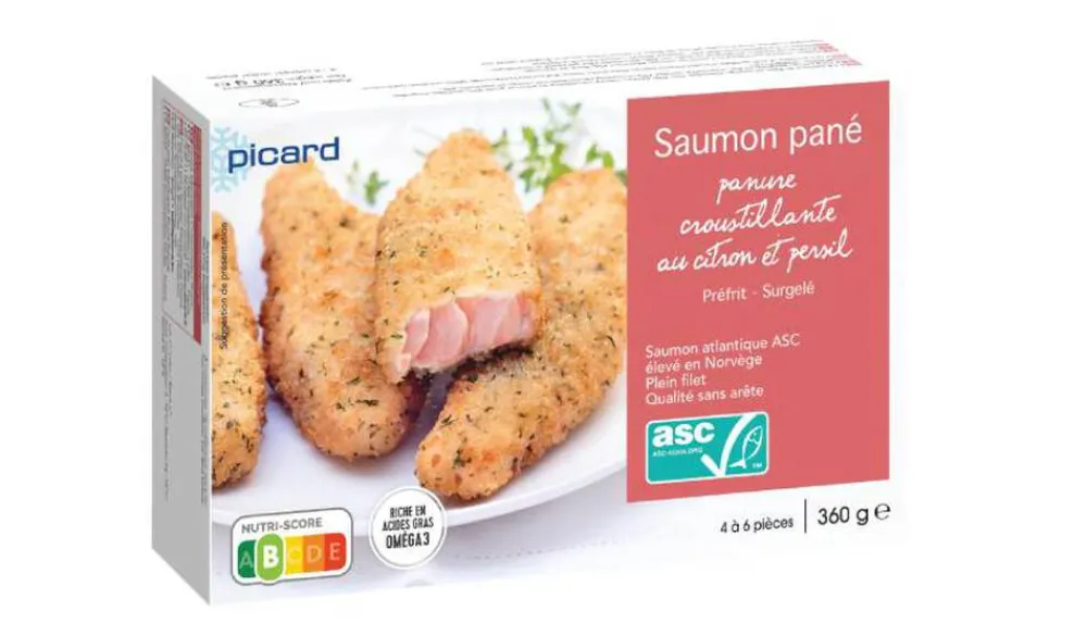 Picard Saumon pané ASC, 4 à 6 portions de filets* Produits Nutri-Score B|Poissons Bio Et Labellisés